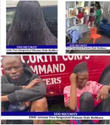 Edo security corps arrests wig thieves after GRA store robbery