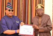 Governor Adeleke Presents Certificate of Return to President Tinubu in Osun