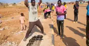 Iron condemned picker filmed destroying road drainage to steal rods