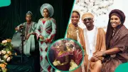 Iyabo Ojo and Juma Jux Spray Cash at Peller and Jarvis' Wedding