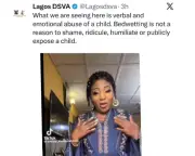 Lagos DSVA condemns viral video of family shaming bedwetting child