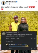 MC Mbakara Responds to Man Claiming He Slept With His Wife