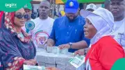 Naira Abuse: APC Candidate's Wife's Cash Sharing Sparks EFCC Calls