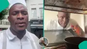 Nigerian Man in UK Rushes Home During Lunch Break to Make Eba and Egusi Soup
