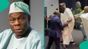 Obasanjo Jumps Off Stage at Charly Boy's Memoir Launch, Stuns Guests