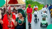 Olu of Warri and Wife Mark 5th Coronation with Special Ride Through Itsekiri