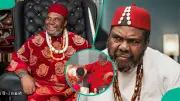 Pete Edochie Receives Royal Welcome in Lagos with Traditional Dancers and Live Goat