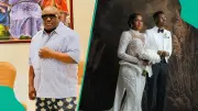 Saheed Osupa's Oversized Outfit at Peller and Jarvis' White Wedding Sparks Reactions