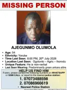 Search for Missing Olumola Ajegunmo Continues After BRT Disappearance