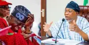 Tinubu Taunts Aregbesola With 'Half Salary' Nickname at Adeleke Meeting