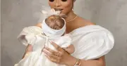 Toke Makinwa Unveils Daughter's Face on First Birthday
