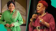 Toyin Abraham Meets Burna Boy's Mother at Oversabi Aunty Berlin Screening