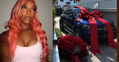 Ayra Starr's Sister DJ Salt Shows Off New Mercedes-Benz After Car Damage