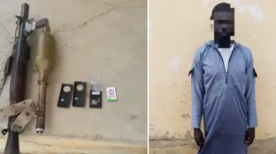 Boko Haram terrorist surrenders with RPG launcher in Borno