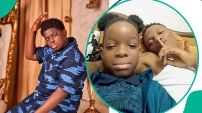 Ochacho's son IceKing praises Wizkid's son Champz after viral 'puppy' remark
