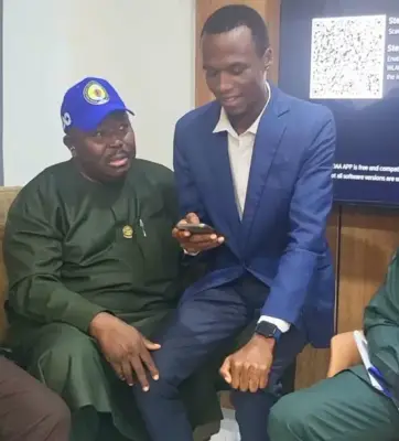 Oyo APC explains viral video of student on governorship candidate's lap