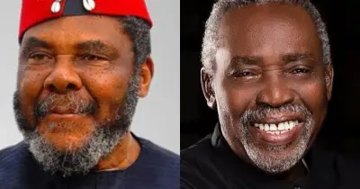 Pete Edochie pays tribute to Olu Jacobs, prays one of his children becomes an actor