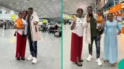 Nigerian Man David Adefunmil Relocates to London After Emotional Family Farewell