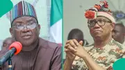 Ortom Explains Loan of Vehicle to Peter Obi During Benue Visit