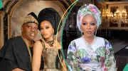 Shade Okoya's Kneeling Gesture to Women at Event Sparks Mixed Reactions Online