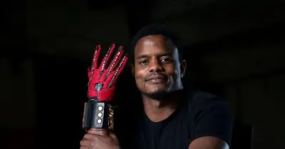 Kenyan innovator Roy Allela's Sign-IO gloves turn sign language into speech