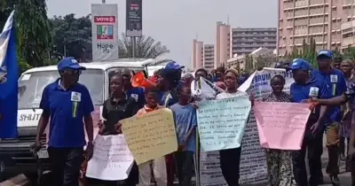 Retired Police Officers Protest at National Assembly Over Pension Bill