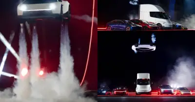 Tesla unveils flying Roadster sports car, targets 2028 production