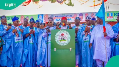 Tinubu Launches 2027 Re-Election Bid in Kaduna, Blames Opposition for Nigeria's Woes