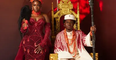 Zlatan and Davita traditional wedding: Davido joins groomsmen in Lagos