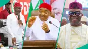 Akpabio, Wike Tackle Uzodimma at Tinubu's APC Campaign Council Inauguration