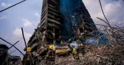 Lagos Demolishes Fire-Damaged 25-Storey GNI House, 10 Months After Fatal Blaze