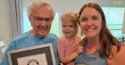 Man, 92, becomes world's oldest first-time grandfather after meeting granddaughter