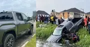 Outrage as police free man who crashed ₦130m Toyota Tundra into Lagos canal